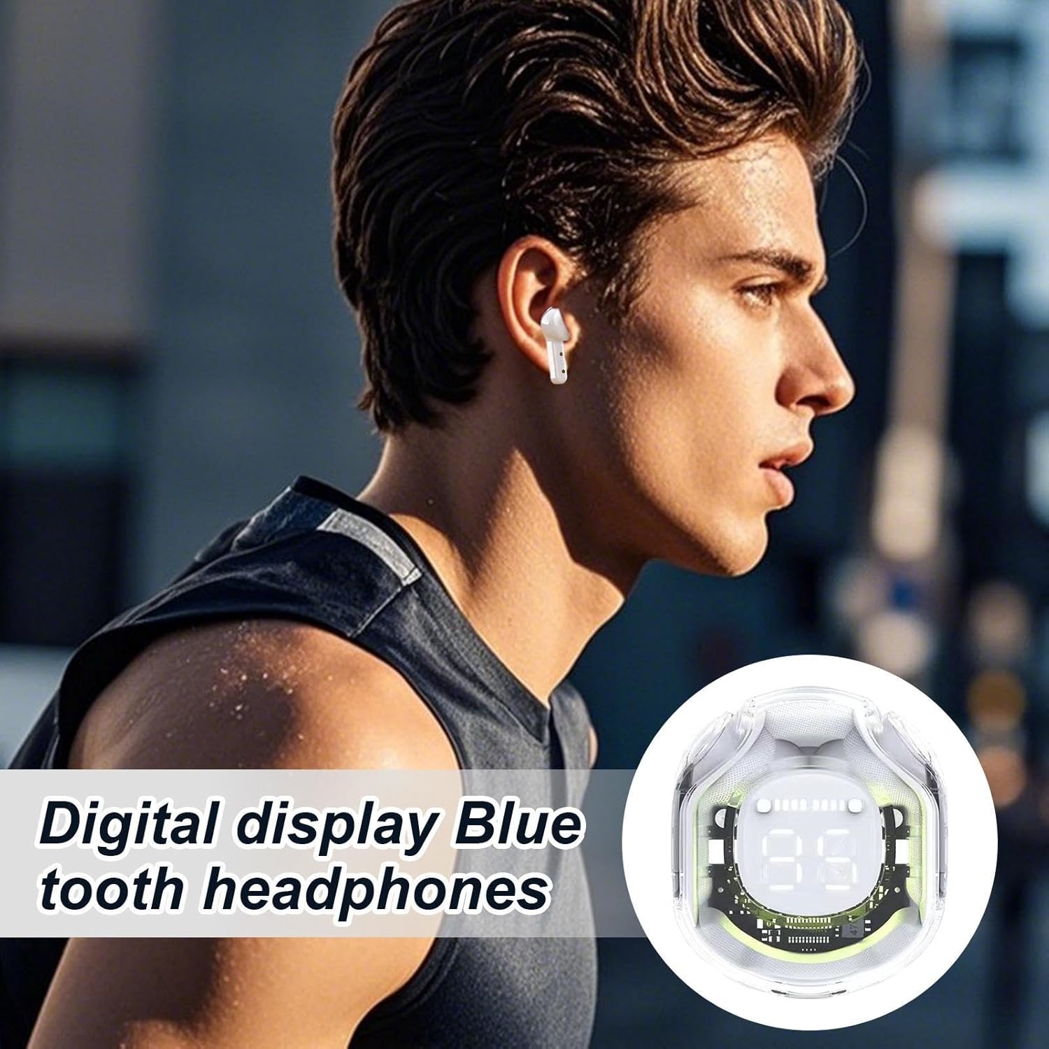 【Promotion】Wireless Earbuds, Bluetooth 5.3 Earphones with Hi-Fi Sound, Noise Cancelling TWS Bluetooth Headphones ,Low Latency Gaming, Long Battery Life