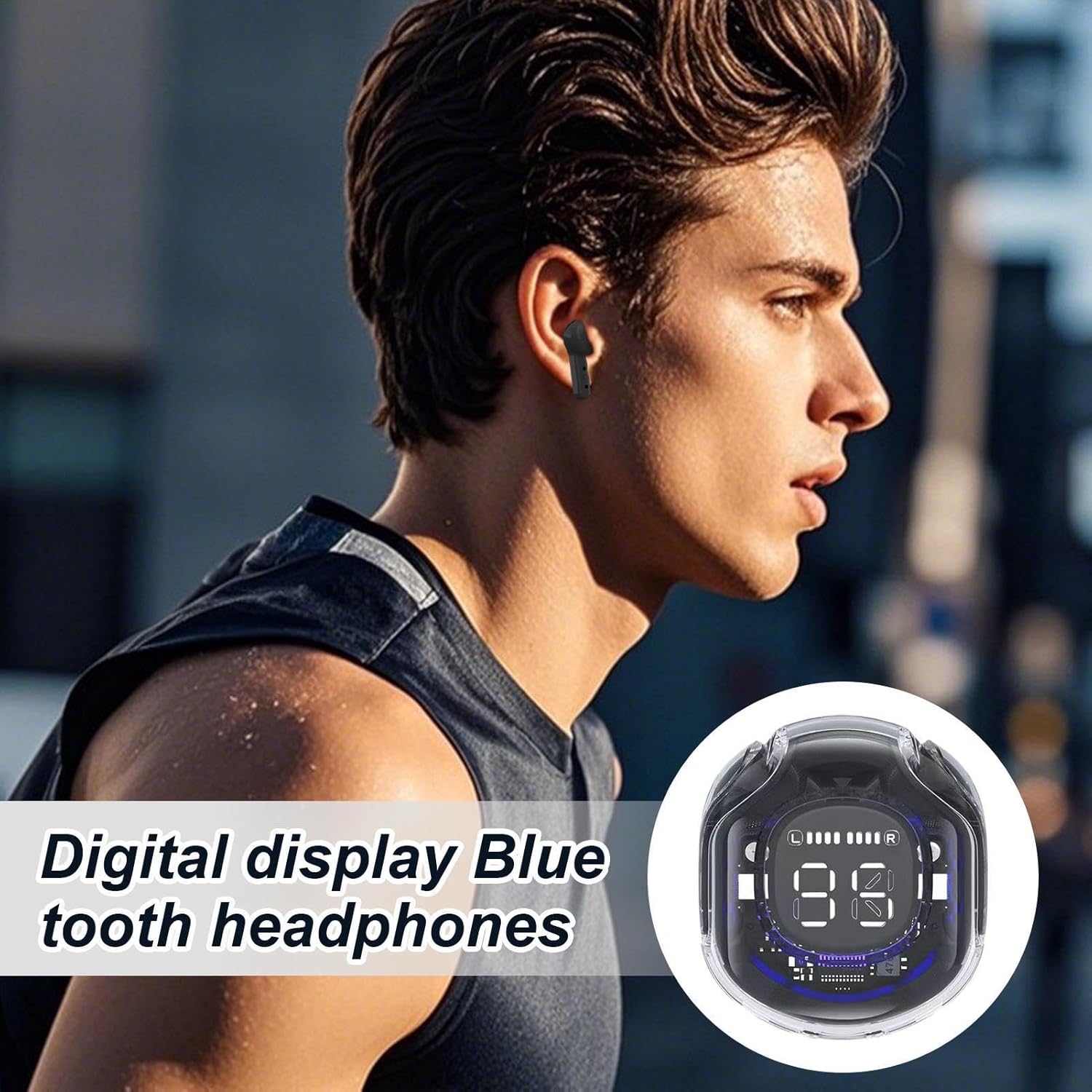【Promotion】Wireless Earbuds, Bluetooth 5.3 Earphones with Hi-Fi Sound, Noise Cancelling TWS Bluetooth Headphones ,Low Latency Gaming, Long Battery Life