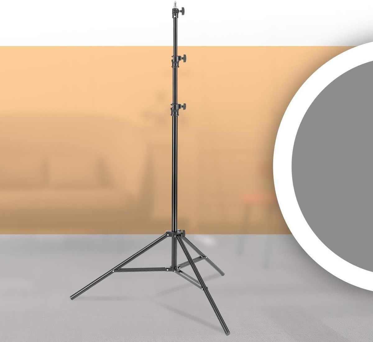 2.1M Tripod Stand Phone Holder 5 in 1 Camera Pack Tripod Stand+ Ball Head +Phone Clip+ Bluetooth Remote + Black Storage Bag For Camera Mobile Phone Photography Tripod Stand