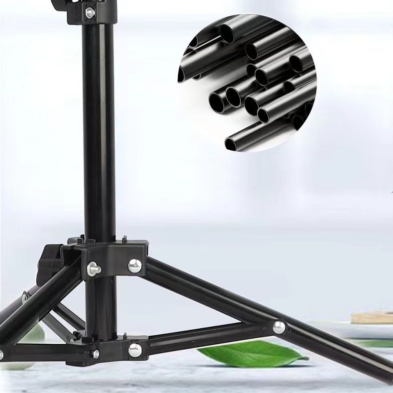 2.1M Tripod Stand Phone Holder 5 in 1 Camera Pack Tripod Stand+ Ball Head +Phone Clip+ Bluetooth Remote + Black Storage Bag For Camera Mobile Phone Photography Tripod Stand