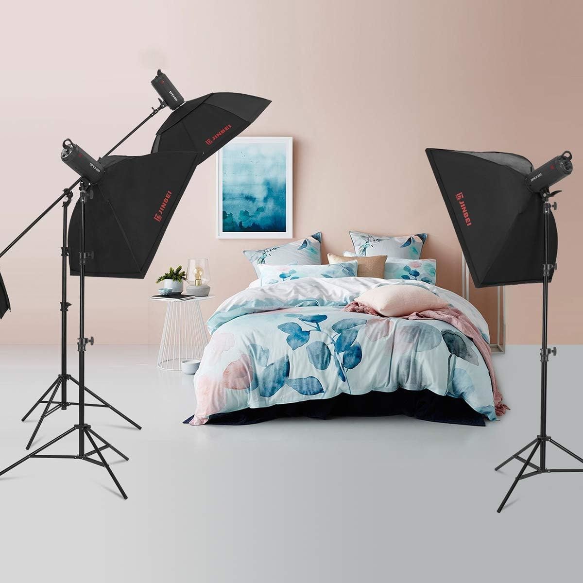2.1M Tripod Stand Phone Holder 5 in 1 Camera Pack Tripod Stand+ Ball Head +Phone Clip+ Bluetooth Remote + Black Storage Bag For Camera Mobile Phone Photography Tripod Stand