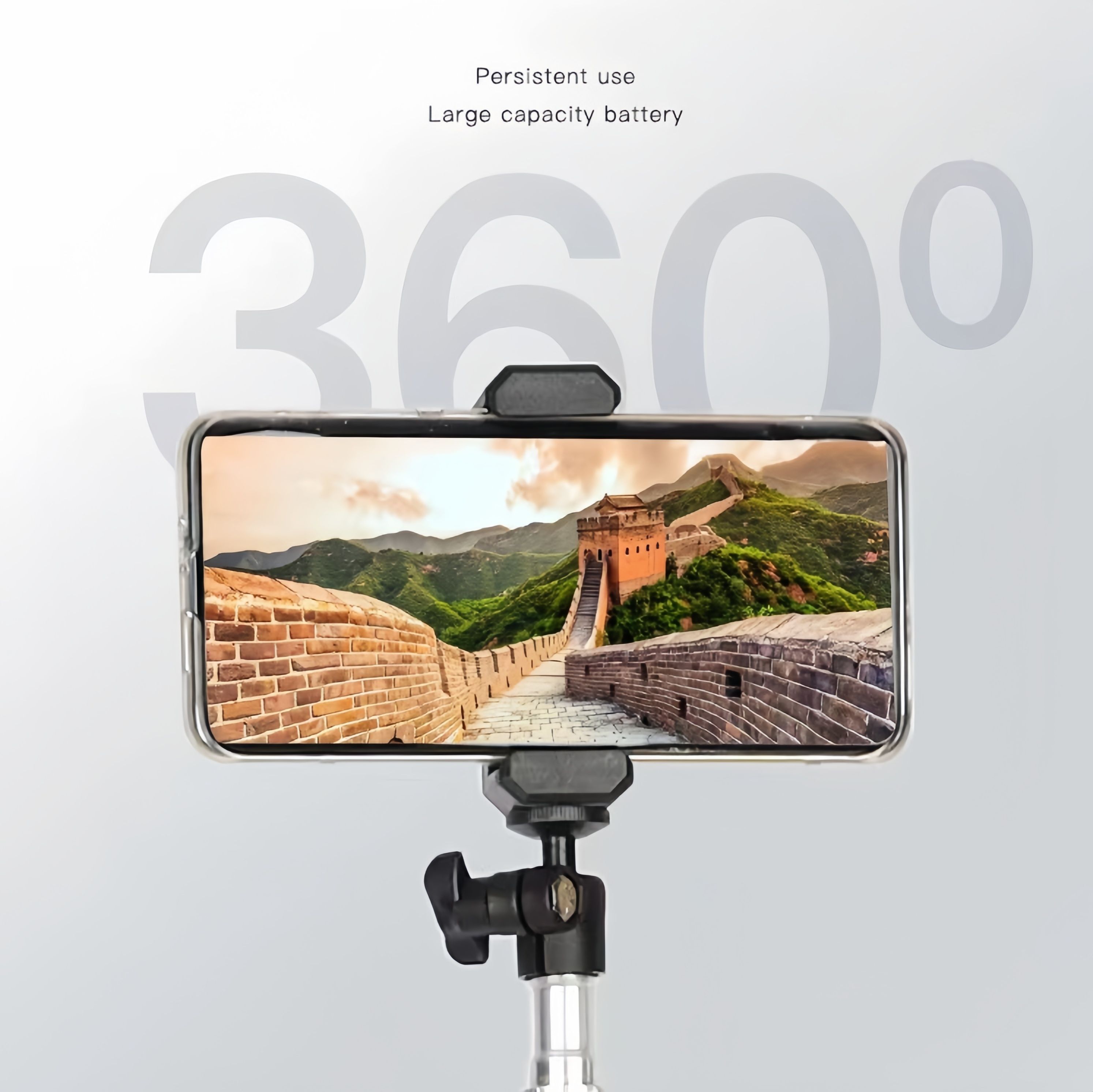 2.1M Tripod Stand Phone Holder 5 in 1 Camera Pack Tripod Stand+ Ball Head +Phone Clip+ Bluetooth Remote + Black Storage Bag For Camera Mobile Phone Photography Tripod Stand