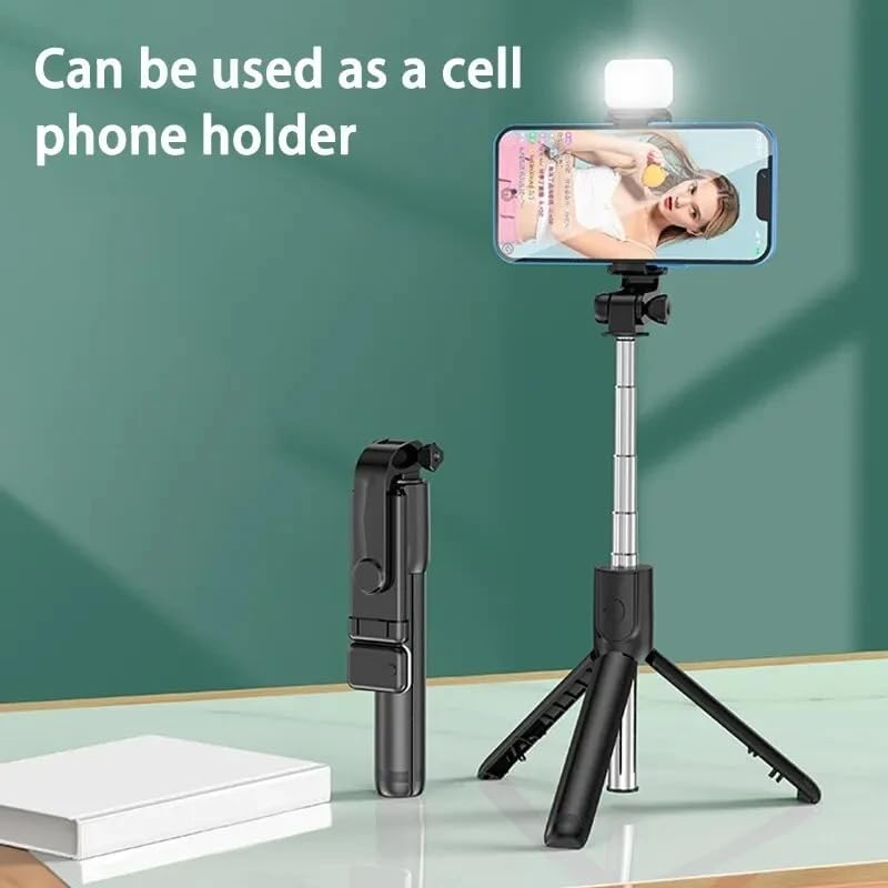 Phone Tripod, 70cm Selfie Stick with Wireless Remote , Portable Extendable Tripod Stand, Compatible with All Cell Phones, for Selfie/Video Recording/Photo/Live Stream/Vlog