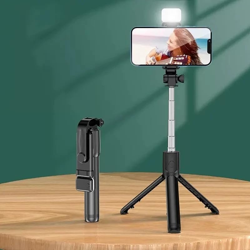 Phone Tripod, 70cm Selfie Stick with Wireless Remote , Portable Extendable Tripod Stand, Compatible with All Cell Phones, for Selfie/Video Recording/Photo/Live Stream/Vlog