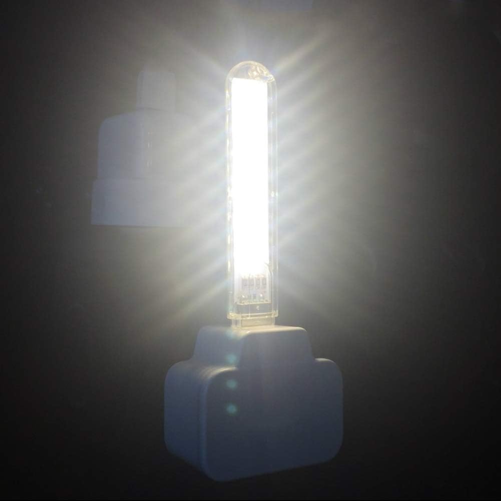 Mini Portable USB Night Light Mini USB Night Light LED Book Reading Lights 8 Beads with Adjustable Neck Cable for Work Learning Sleeping Camping PC Laptops Computer Mobile