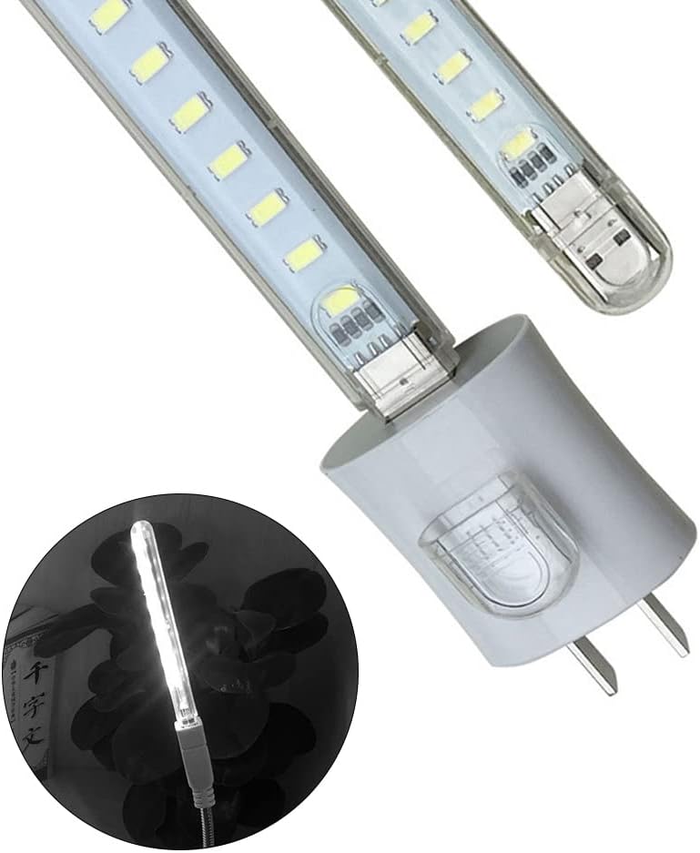 Mini Portable USB Night Light Mini USB Night Light LED Book Reading Lights 8 Beads with Adjustable Neck Cable for Work Learning Sleeping Camping PC Laptops Computer Mobile