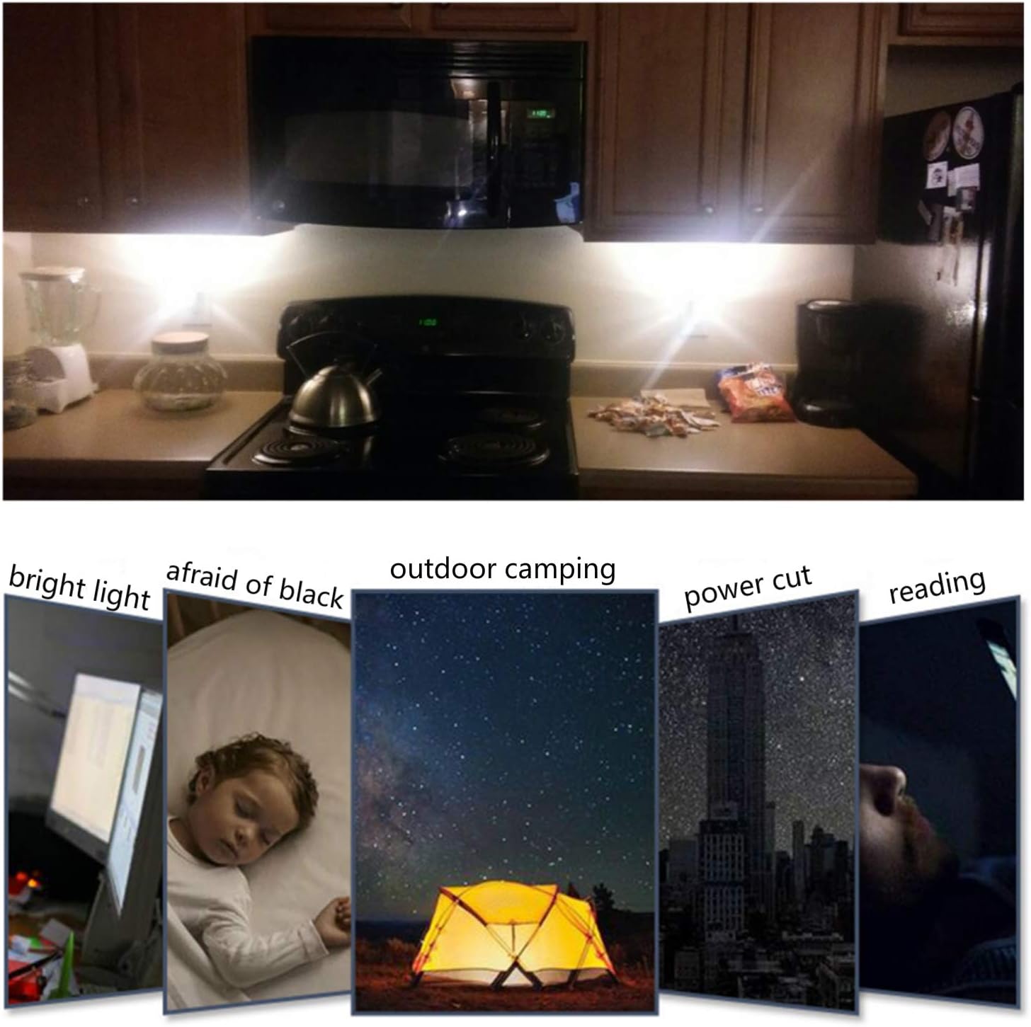 Mini Portable USB Night Light Mini USB Night Light LED Book Reading Lights 8 Beads with Adjustable Neck Cable for Work Learning Sleeping Camping PC Laptops Computer Mobile