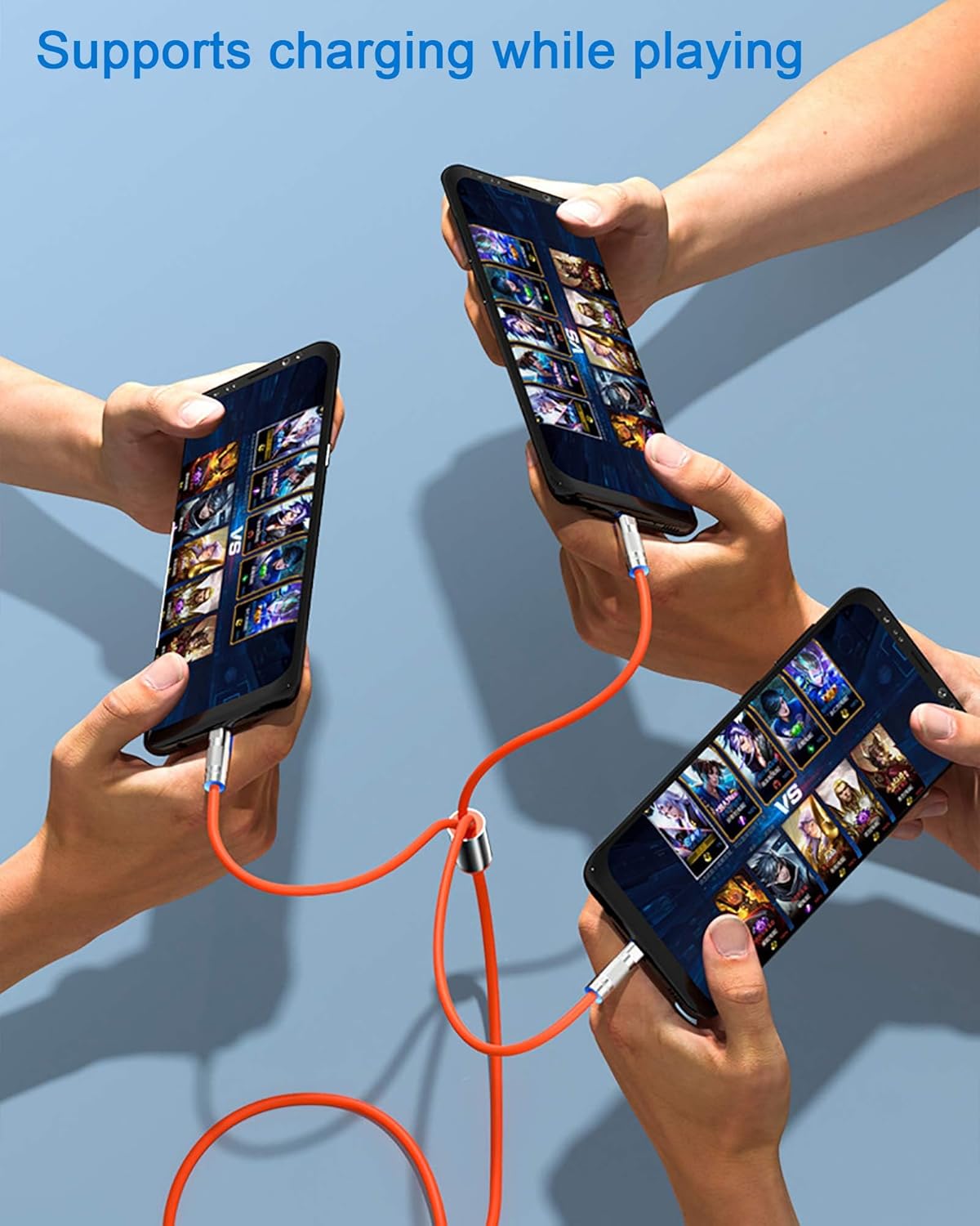 【Promotion】1.2m/2m 120W Multi Charging Cable, 3 in 1 Multiple Charger Cable, Short Universal Charging Cable with 3 Different Port IP/Type-C/Micro Compatible with Samsung/Xiaomi/Huawei/iPhone/ iPad
