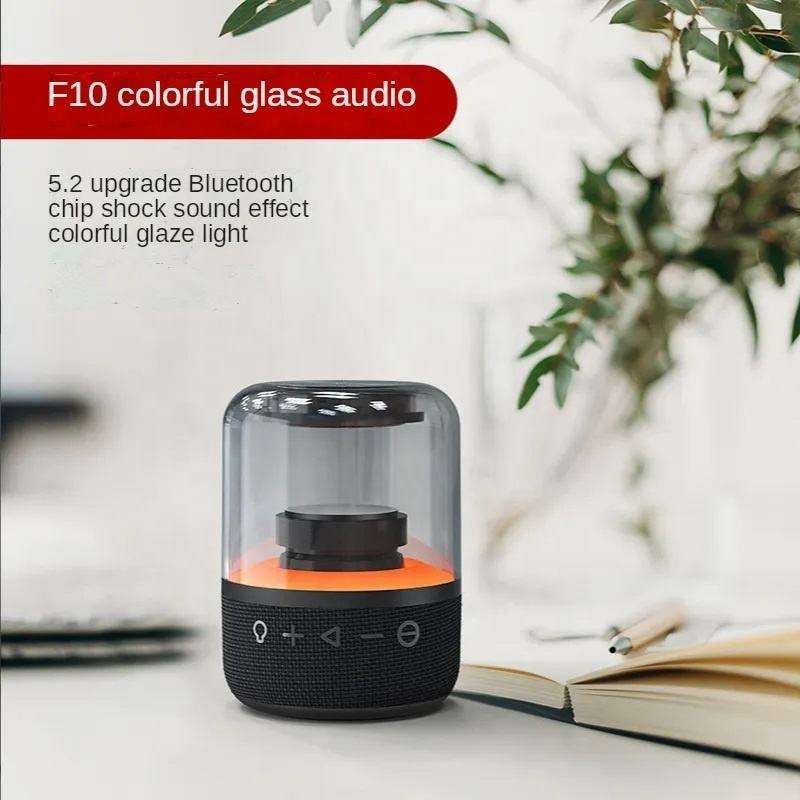 Portable Bluetooth Speaker, Colorful Loud Stereo Sound 1200mAh Speakers, USB Powered with Multi Light Modes, for Home Outdoors Travel