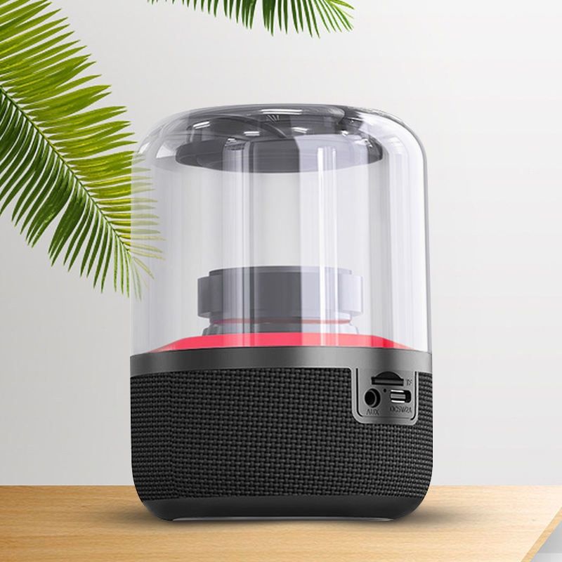 Portable Bluetooth Speaker, Colorful Loud Stereo Sound 1200mAh Speakers, USB Powered with Multi Light Modes, for Home Outdoors Travel