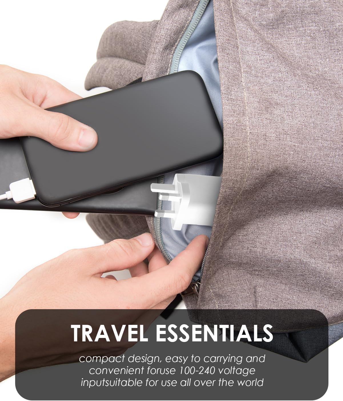 120W USB C Plug 4-Port Charger Plugs Fast Charging Travel Plug Adapter with 2 usb and 2 PD Port Wall Charging Head Universal Power Charging Compatible with Most Electronic Products