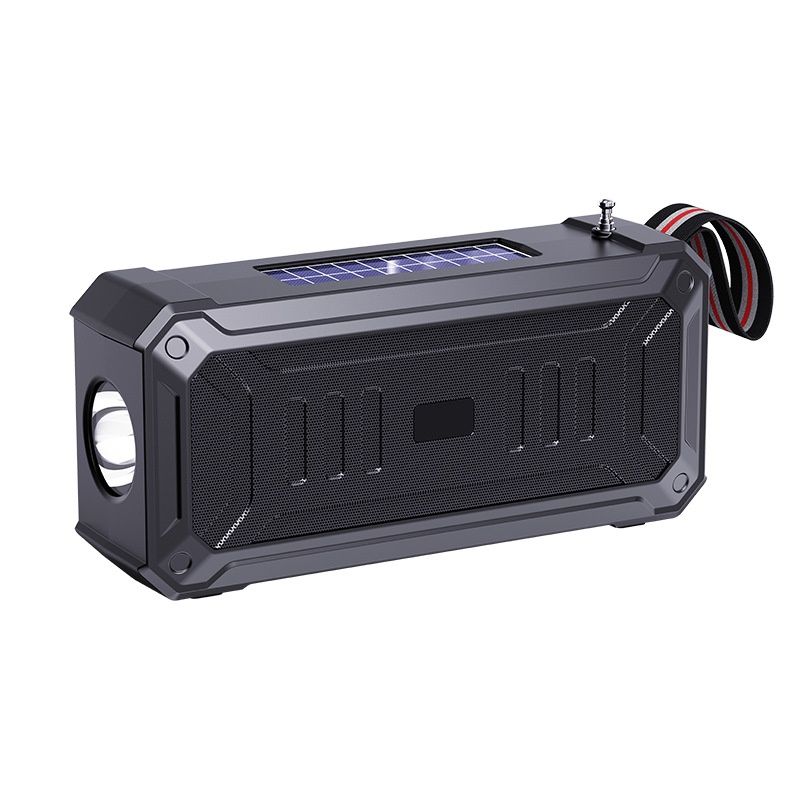 Emergency Radio Waterproof Bluetooth Speaker,Portable Digital AM FM Radio with Flashlight,Reading Lamp with Solar Panel,800mAH ,Emergency Survival Kit
