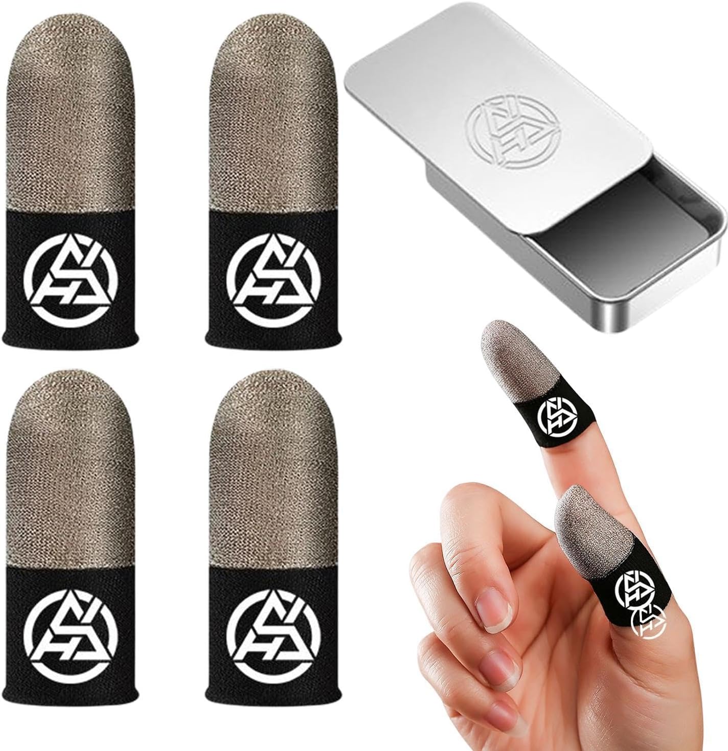 Finger Covers - Finger Gloves | Finger Sleeves for Mobile | Finger Sleeves for Mobile Gaming, Breathable Glow in The Dark Finger Covers, Fits All Dispo