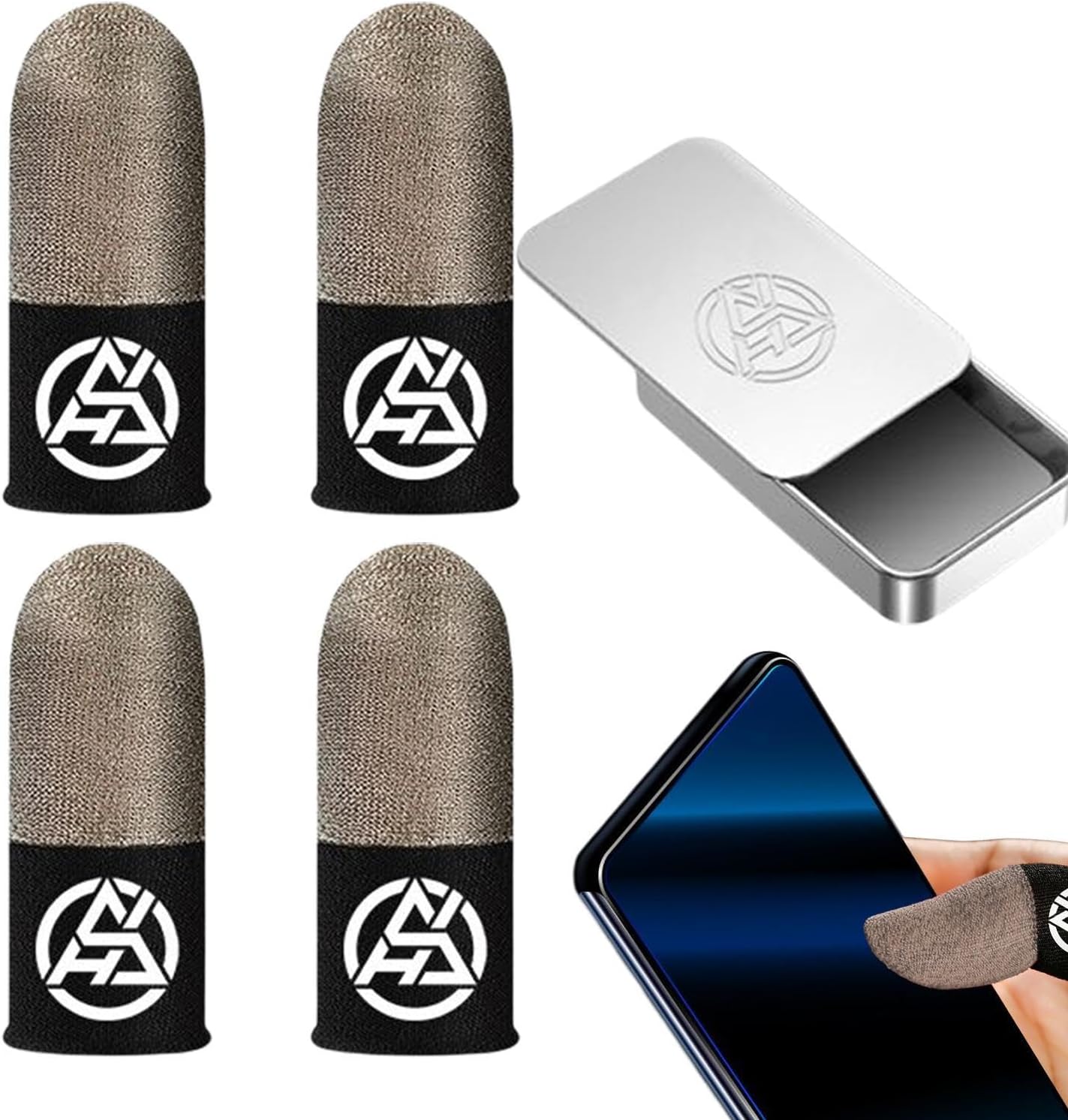 Finger Covers - Finger Gloves | Finger Sleeves for Mobile | Finger Sleeves for Mobile Gaming, Breathable Glow in The Dark Finger Covers, Fits All Dispo