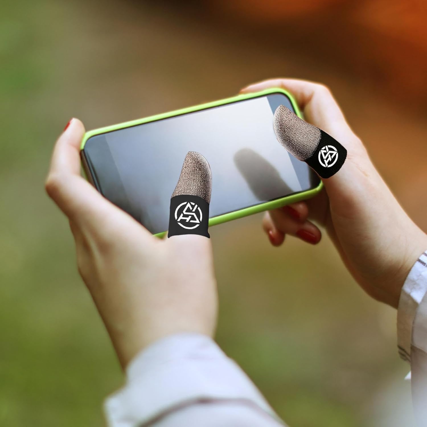 Finger Covers - Finger Gloves | Finger Sleeves for Mobile | Finger Sleeves for Mobile Gaming, Breathable Glow in The Dark Finger Covers, Fits All Dispo