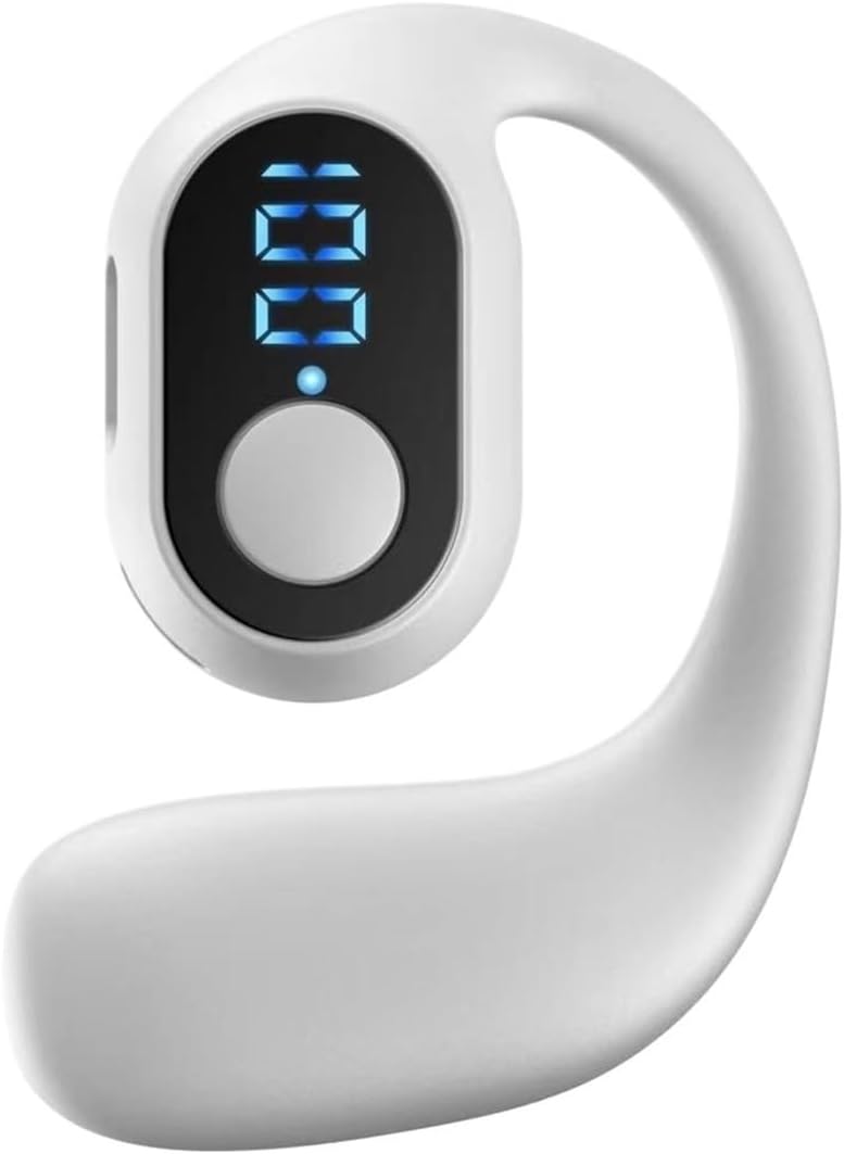 Bluetooth Headset,Wireless Bluetooth Earpiece,V5.4 Wireless Handsfree Headset with Microphone,Noise Canceling Single Ear Earphone Over Ear Earbud for Cellphones TV PC Game Work Driving