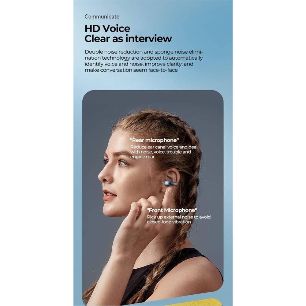 Wireless Ear Clip Bone Conduction Headphones,  Open Ear Earbuds Wireless Bluetooth Earbuds, IPX3 Waterproof Ear Hook Bluetooth Headphones After Shock Bone Air Conduction Headphones