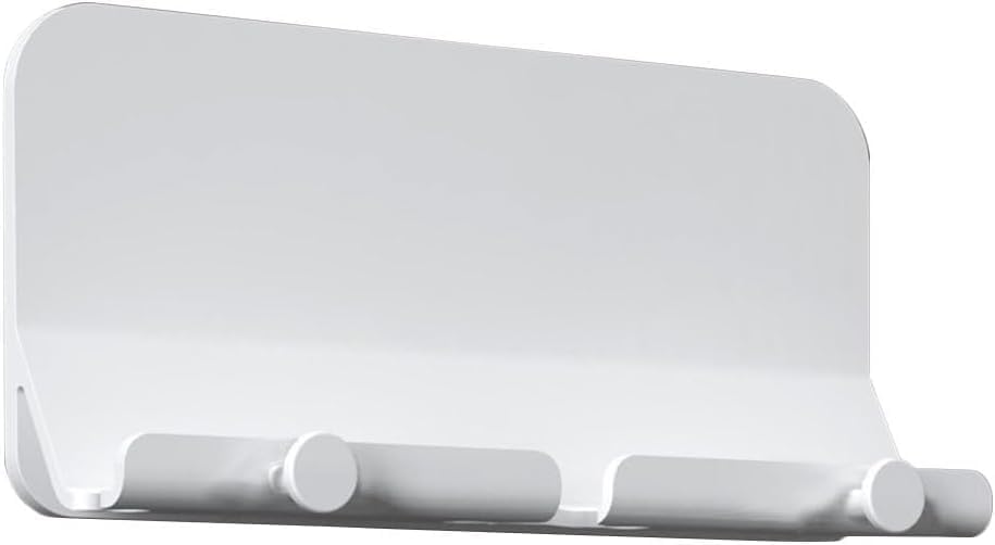 【Clearance Sale】Wall Mount Adhesive Phone Holder,Multi-Function Cell Phone Charging Brackets Holders,Hook for Living Room, Kitchen, Bathroom, Office,Compatible with Most Phones and Tablet