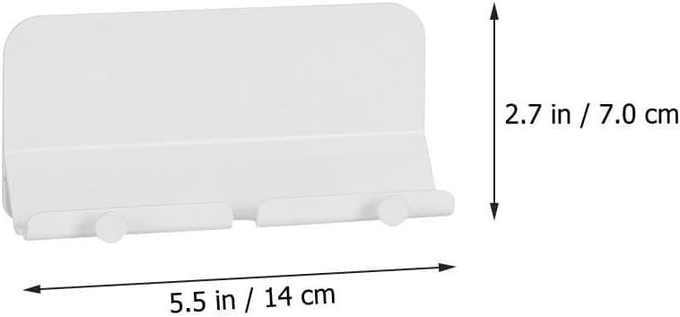 【Clearance Sale】Wall Mount Adhesive Phone Holder,Multi-Function Cell Phone Charging Brackets Holders,Hook for Living Room, Kitchen, Bathroom, Office,Compatible with Most Phones and Tablet