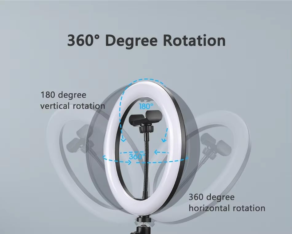 【Clearance Sale】10'' Ring Light USB Switch Phone Holder 1/4 Screw Joint With 14cm Tripod Stand for Photography LED Circle Lamp Ringlight Video Live Streaming Fill Lights Camera Webcam