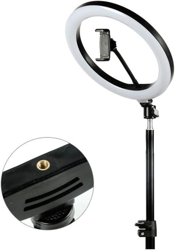 【Clearance Sale】10'' Ring Light USB Switch Phone Holder 1/4 Screw Joint With 14cm Tripod Stand for Photography LED Circle Lamp Ringlight Video Live Streaming Fill Lights Camera Webcam
