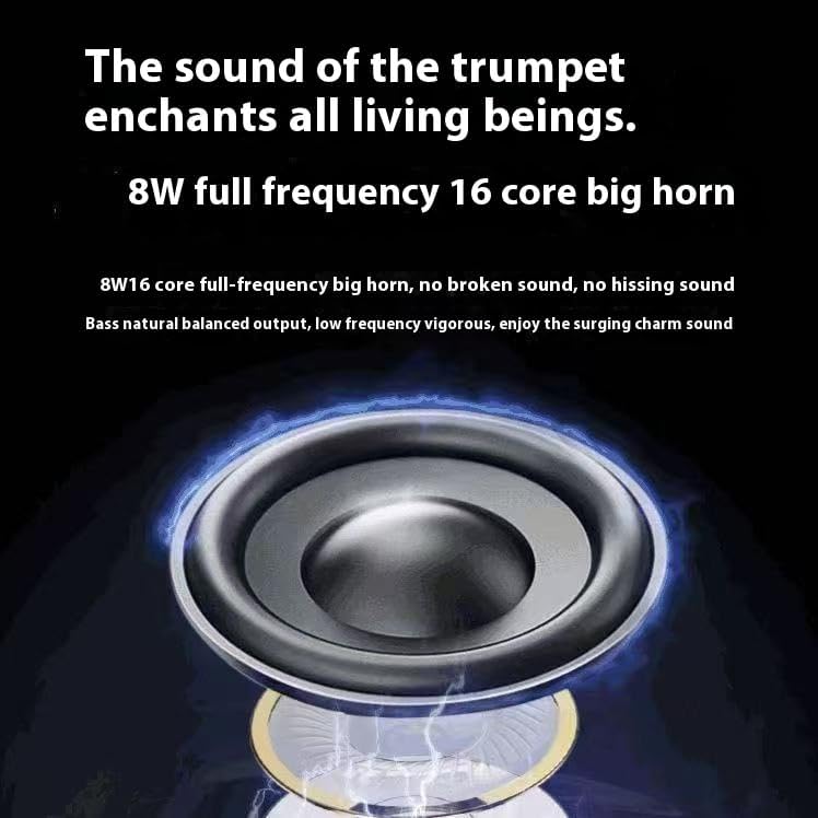 Bluetooth Mini Transparent Colorful Wireless Speaker Portable Speaker Bluetooth Wireless V5.0 with Stereo Effect Active Subwoofer for Home Party Outdoor Beach Gift for Men Women