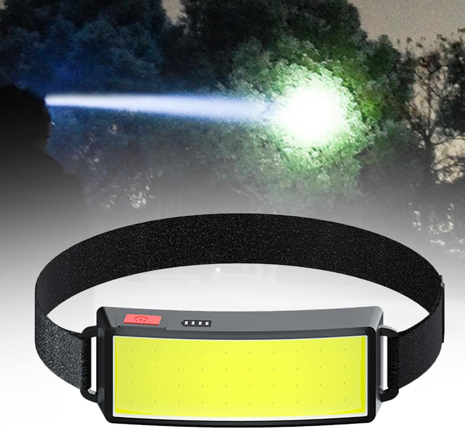 【Clearance Sale】LED Head Torch, Rechargeable COB Head Torch Super Bright Headlamps Lightweight Waterproof Headlight 3 Modes Work Light, 1000mAh Adjustable LED Headlamp for Camping, Hiking, Fishing