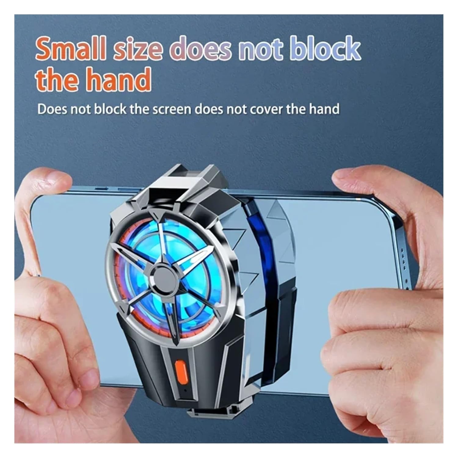 Phone Cooler for Gaming, Universal Phone Cooling Fan with 3 Cooling Modes, Mobile Phone Radiator Case for iPhone Android Smartphones from 4.5 to 7in, Cell Phone Cooler for Live Streaming