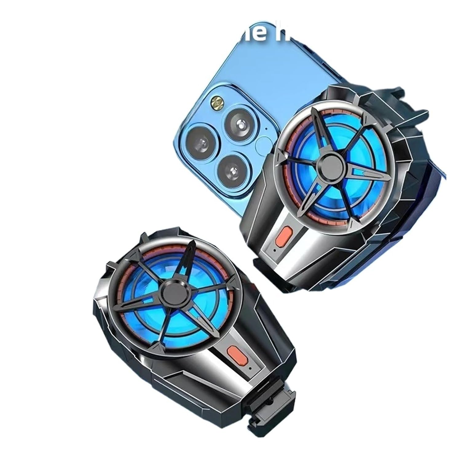 Phone Cooler for Gaming, Universal Phone Cooling Fan with 3 Cooling Modes, Mobile Phone Radiator Case for iPhone Android Smartphones from 4.5 to 7in, Cell Phone Cooler for Live Streaming