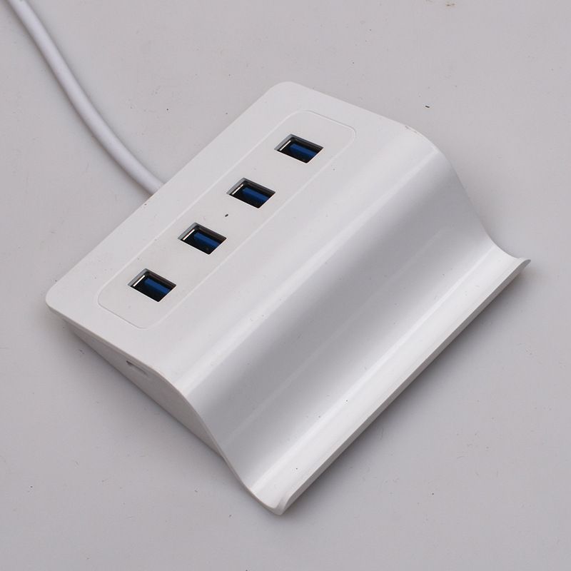 【Clearance Sale】4 Port USB Data Hub and Phone Holder, Connect Multiple Devices at Once, Portable USB Adapter Compatible With Most Laptops & Computers, Type-C Connector