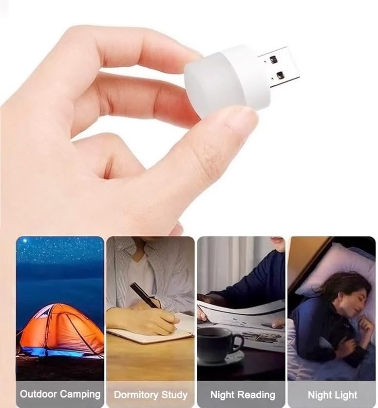 【Clearance Sale】(3-Pack) Mini USB LED Night Light, Compact Portable Design, Bedroom Sleep LED, Energy-Saving Lamp, Table Lamp, Eye-Protection Bedside Home use (Warm)