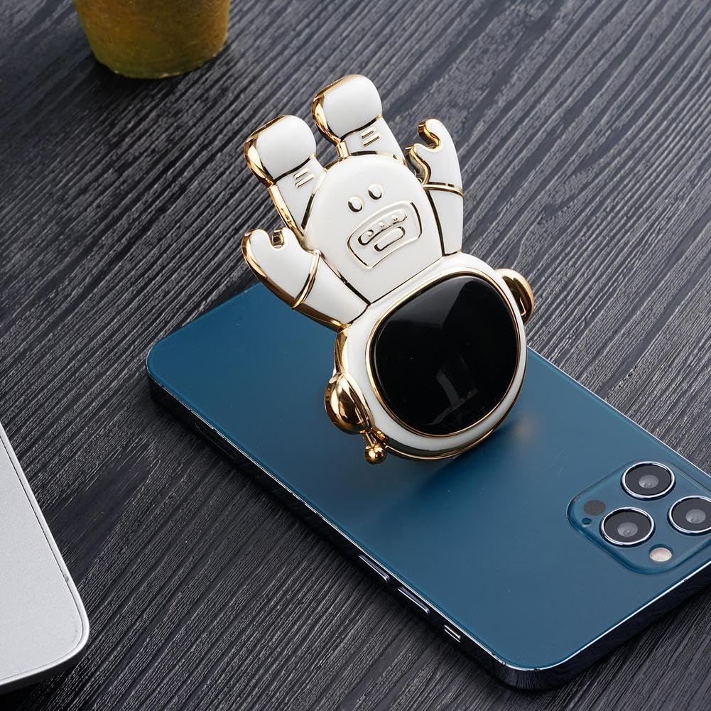 Astronaut Phone Stand Holder,Cute Cell Phone Hidden Kickstand,Astronaut Phone Holder for Desk,Adjustable Tablet Phone Ring Stand, Gift for Women Cell Phone Stands Accessories