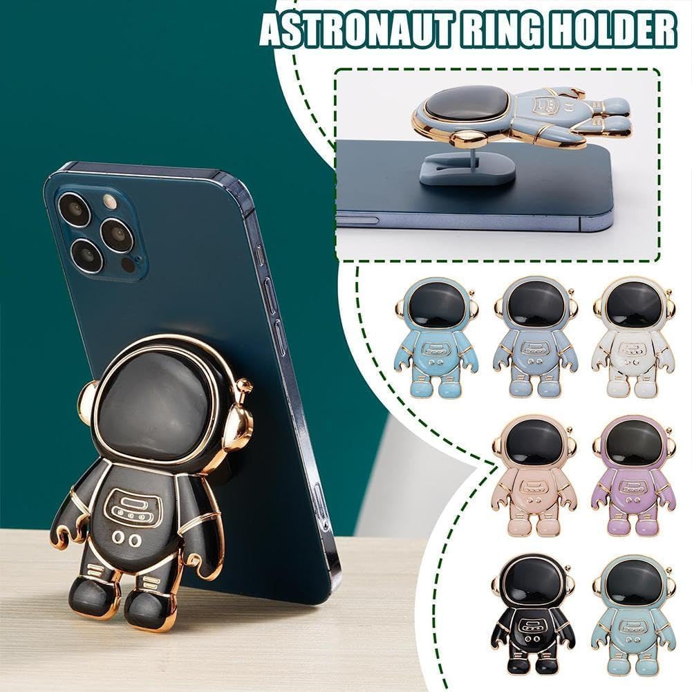 Astronaut Phone Stand Holder,Cute Cell Phone Hidden Kickstand,Astronaut Phone Holder for Desk,Adjustable Tablet Phone Ring Stand, Gift for Women Cell Phone Stands Accessories