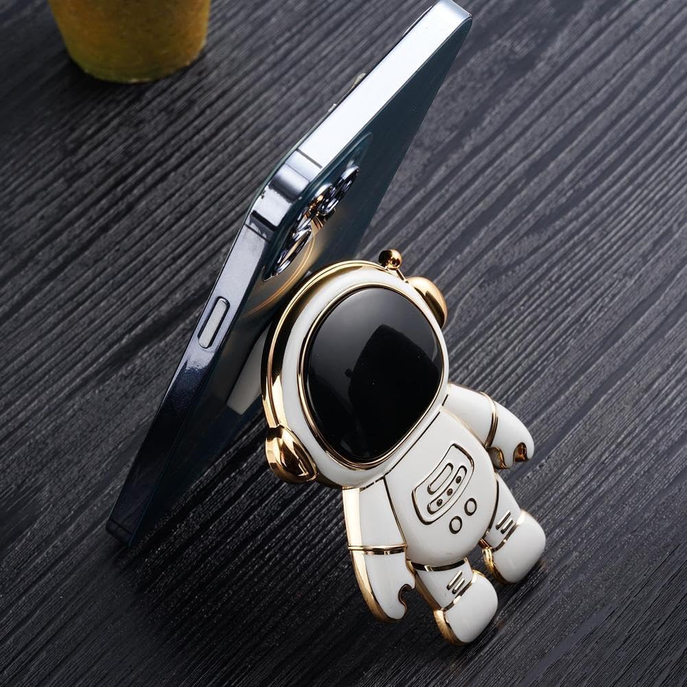 Astronaut Phone Stand Holder,Cute Cell Phone Hidden Kickstand,Astronaut Phone Holder for Desk,Adjustable Tablet Phone Ring Stand, Gift for Women Cell Phone Stands Accessories