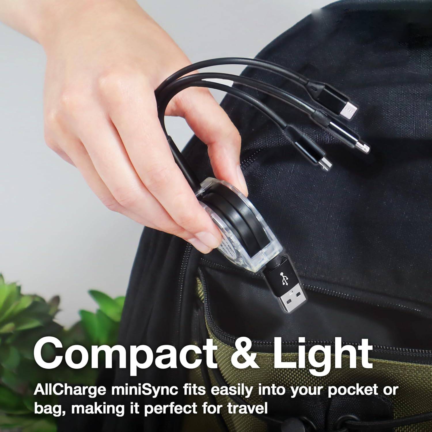 [3-in-1 Fast Charging] Binboom Retractable Multi Fast Charging Cord, 3-in-1 Multi Charger Cable Charging Cable, Retractable Charger With Lightning/Micro/Type C For iPhone, For iPad, 10-20W Output, 36V