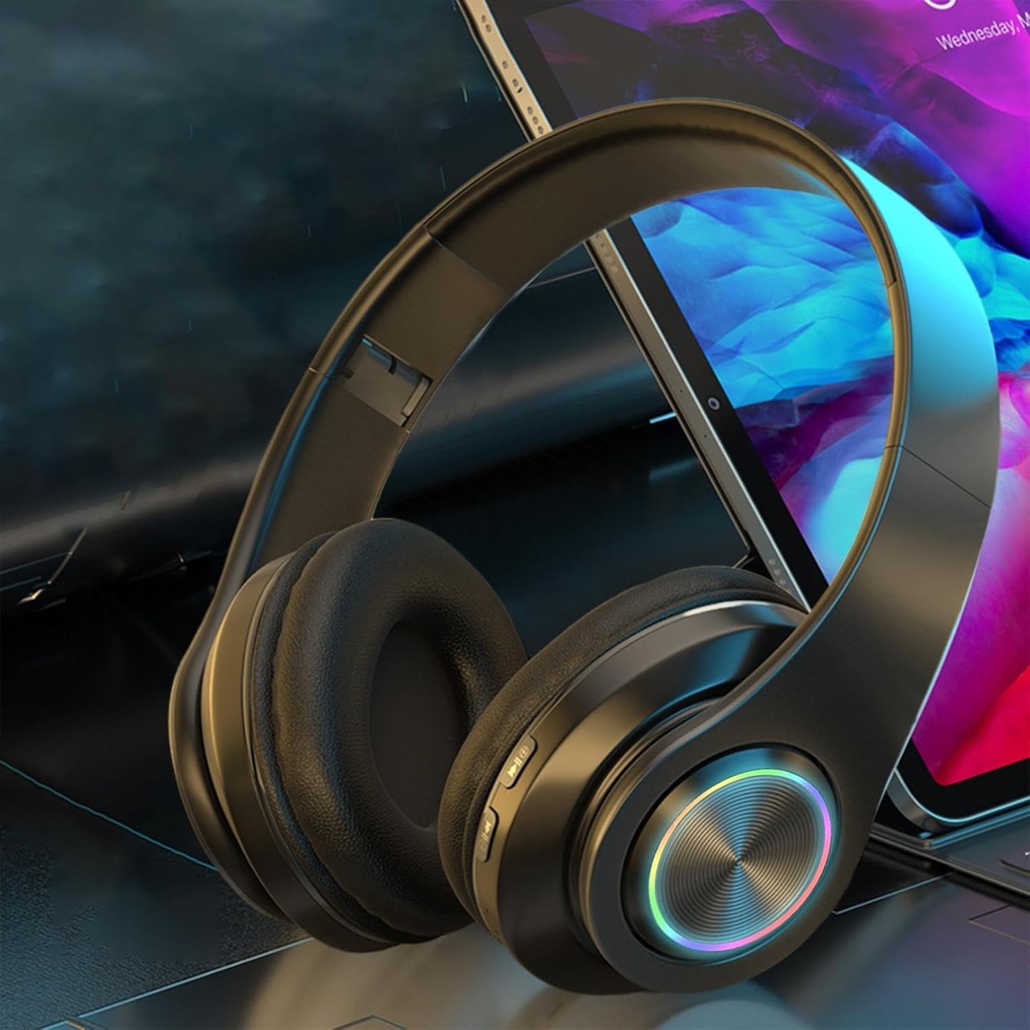 【Clearance Sale】Wireless Headphone, Retractable & Foldable Headset | Long Battery Life, for Tablet Computer/ PC/ TV/ Cellphones/ Travel, Enjoy Music for Gift