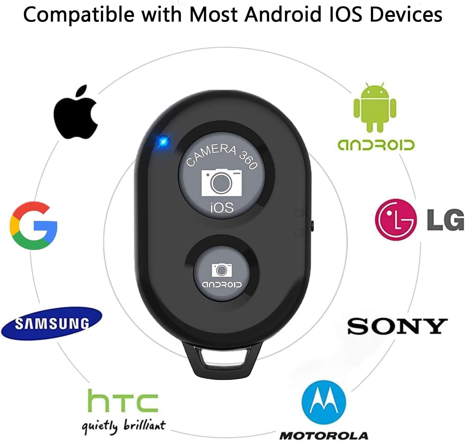 【Clearance Sale】Wireless Camera Remote Control - Wireless Remote for iPhone & Android Phones iPad iPod Tablet, Clicker for Photos & Videos