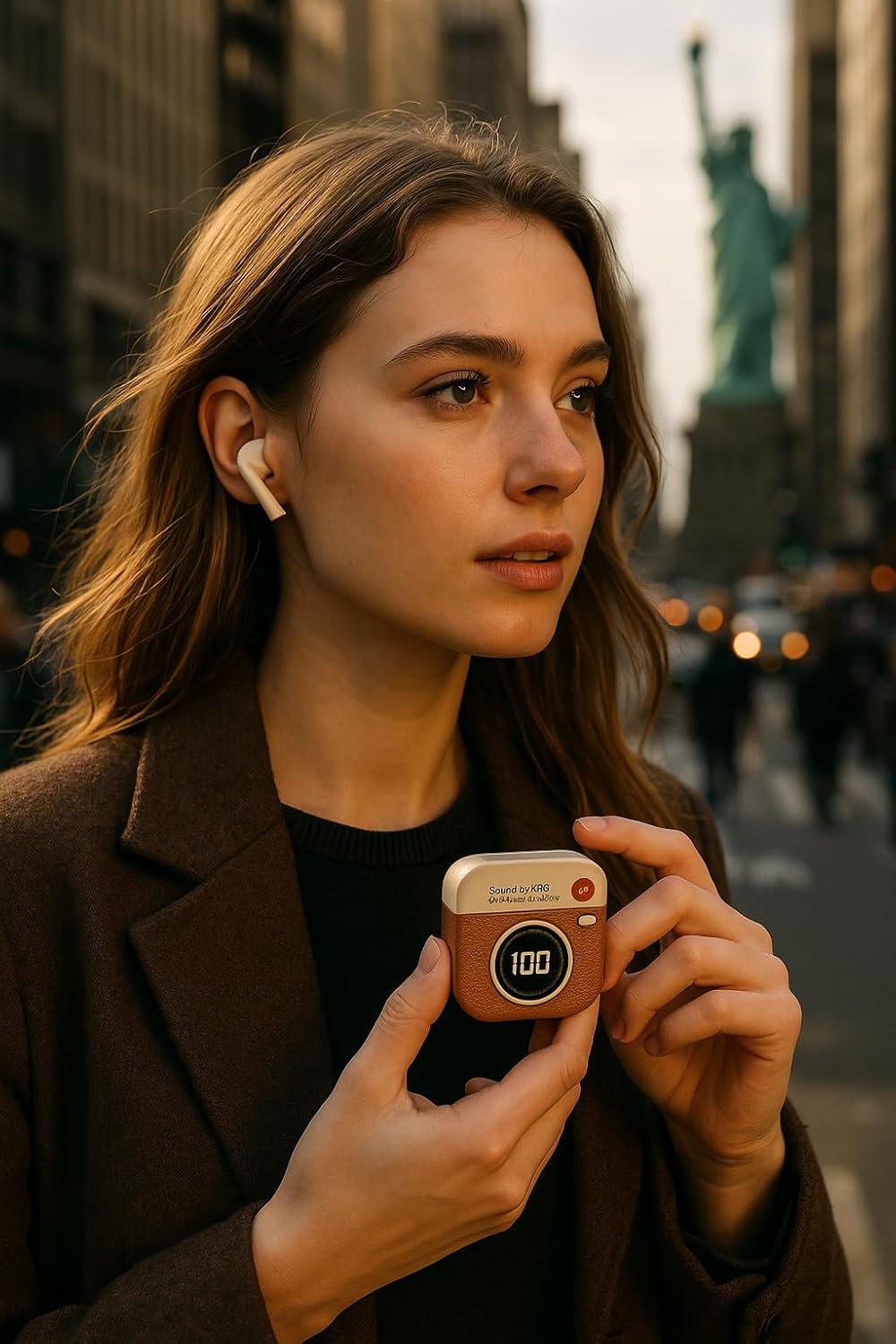 【Clearance Sale】Camera-Style TWS Wireless Earbuds with Wireless, 5H Playtime, Type-C Charging, Mini Portable Design for Sports, Travel & Holiday Gifts, Sport Earbuds Wireless, Modern Headphones