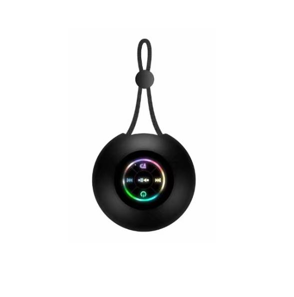 Portable Wireless Speaker, Outdoor Sports Lanyard Wireless Speaker, USB Rechargeable Black Speaker, Playback Time Of 2 Hours, 3.7V/400mAh Battery 5.0 Wireless Version, Suitable For Parties, Bathrooms