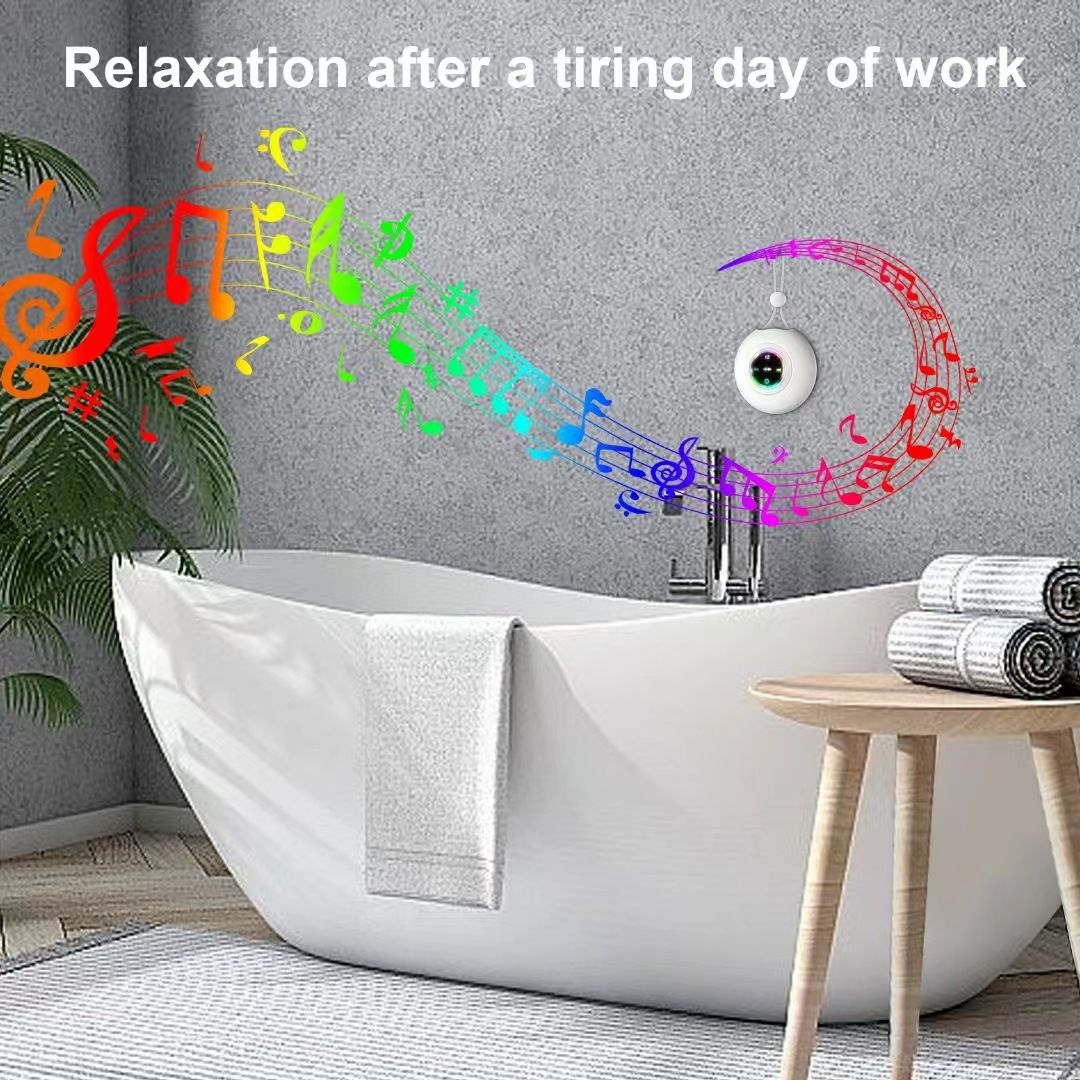 Portable Wireless Speaker, Outdoor Sports Lanyard Wireless Speaker, USB Rechargeable Black Speaker, Playback Time Of 2 Hours, 3.7V/400mAh Battery 5.0 Wireless Version, Suitable For Parties, Bathrooms