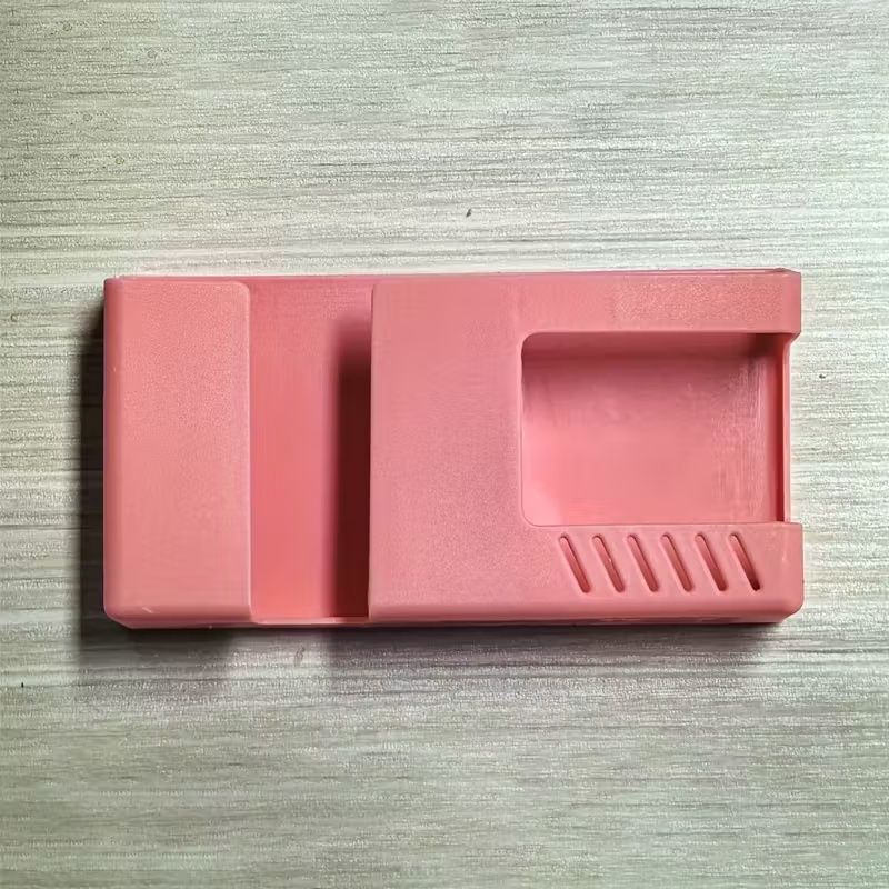 【Clearance Sale】1pc Vintage Style Wall-Mounted Phone & Remote Control Holder - No-Drill, Multi-Room Compatible Plastic Storage Organizer for Bedside or Desk, Teal Color, Dual Compartments