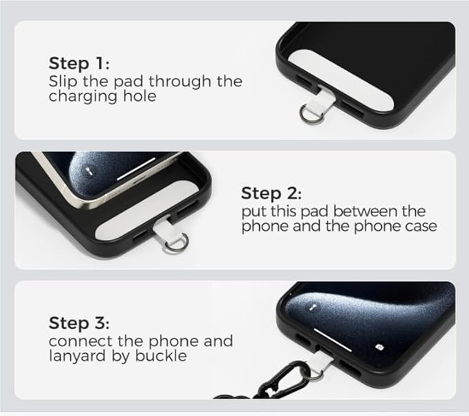 Shoulder Lanyard Strap for Mobile Phones, Camera, ID Card Holder, Badge Holder, Body Strap, Cross Body Lanyard - 8mm Diameter, 150cm Length