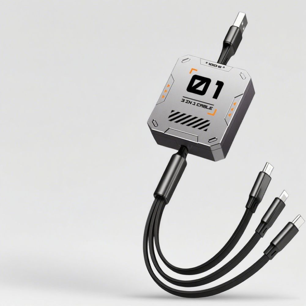 【Final Clearance】100W,Multi Charging Cable Fast Charge,USB C Multi Charging Cable,Charging Cables for Multiple Devices,120cm Retractable USB Cable,Suitable for Mobile Phone,Laptop,Car,Travel