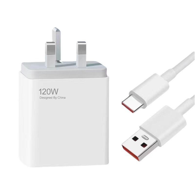 120W USB Plug Turbo/Hypercharge Charger for Xiaomi Redmi Note 14 13 12 11 Pro,USB Fast Charger Plug Turbo Charging Cable 1M Wall Charger UK Power Adapter for Mi 17 15T 14T 13 12X 11T POCO F8 X7 X6 Pro