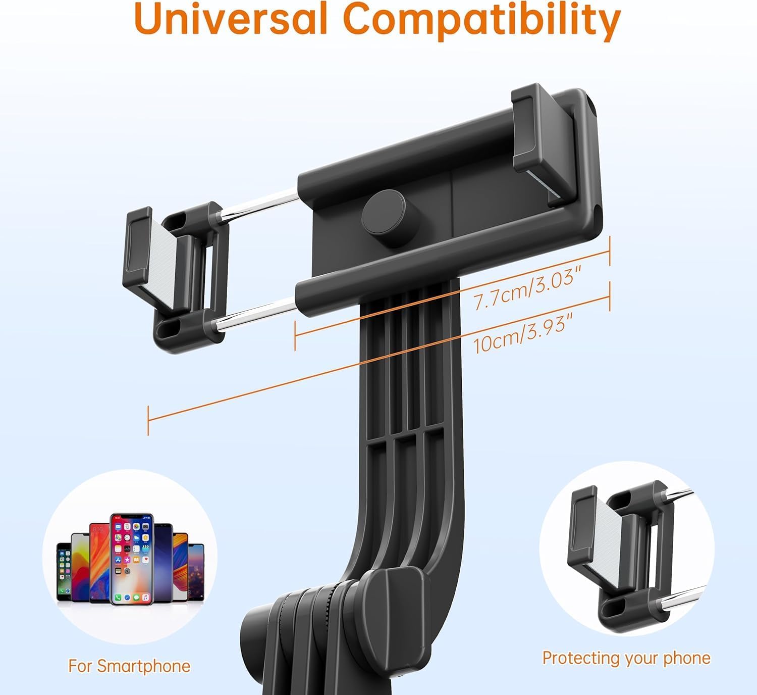 170cm Phone Tripod,Tripod with Fill Light and Remote,Aluminum Selfie Stick Phone Stand Compatible with Cell Phone/Camera/Ring Light/DJI/GoPro