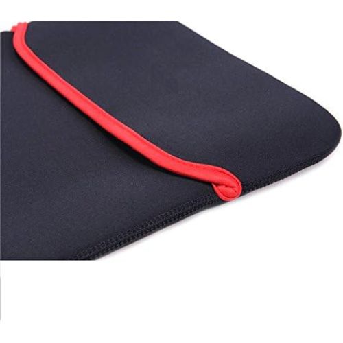 【Final Clearance】Multi-Size Laptop Sleeve Bag Lightweight Water-Repellent Computer Case Tablet Pouch with Reflective Trim and Handle, Memory Foam Material, Black, Notebook Carrying Bag