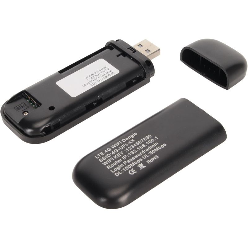 4G LTE USB WiFi Router Modem Dongle, Mobile WiFi Hotspot with SIM Card Slot, Connect Up to 10 Devices, 150Mbps High Speed for Tablet Laptop Phone PC Computers TV