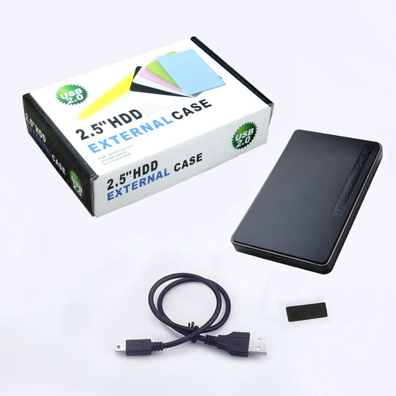 2.5-Inch IDE Parallel Port Mobile Hard Disk Box, USB 2.0 Portable High-Speed Hard Disk Box with External Storage,Suitable for PC Notebook Computers(No Screws)