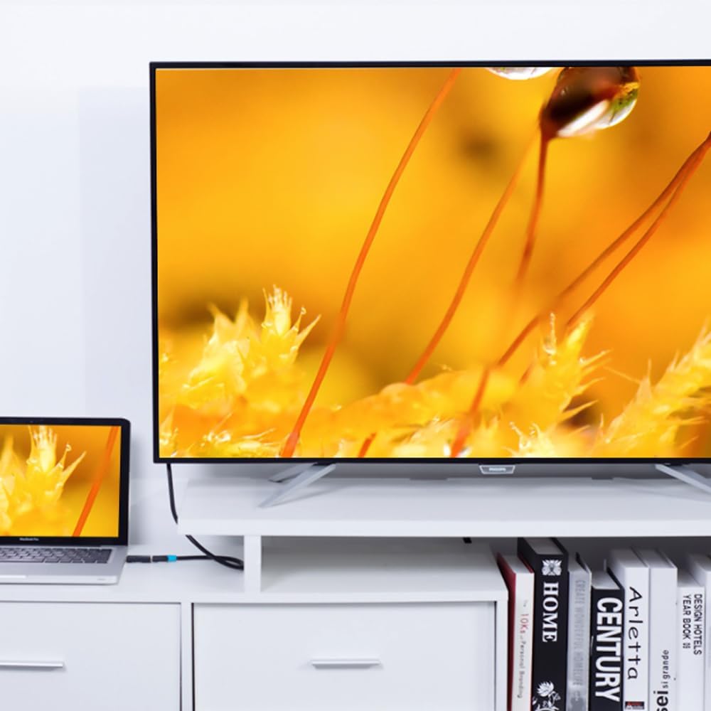 4K DisplayPort to HDMI Adapter 1-Pack,Gold Plated Uni-Directional Display Port DP to HDMI Passive Adapter Compatible for HP, HDTV, AMD, NVIDIA,Dell, GPU,Projector, PC,Desktop