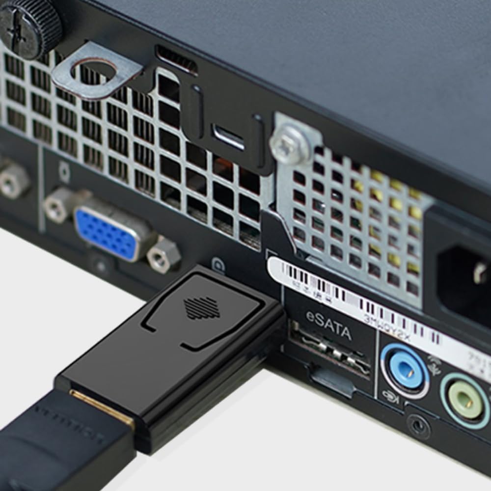 4K DisplayPort to HDMI Adapter 1-Pack,Gold Plated Uni-Directional Display Port DP to HDMI Passive Adapter Compatible for HP, HDTV, AMD, NVIDIA,Dell, GPU,Projector, PC,Desktop